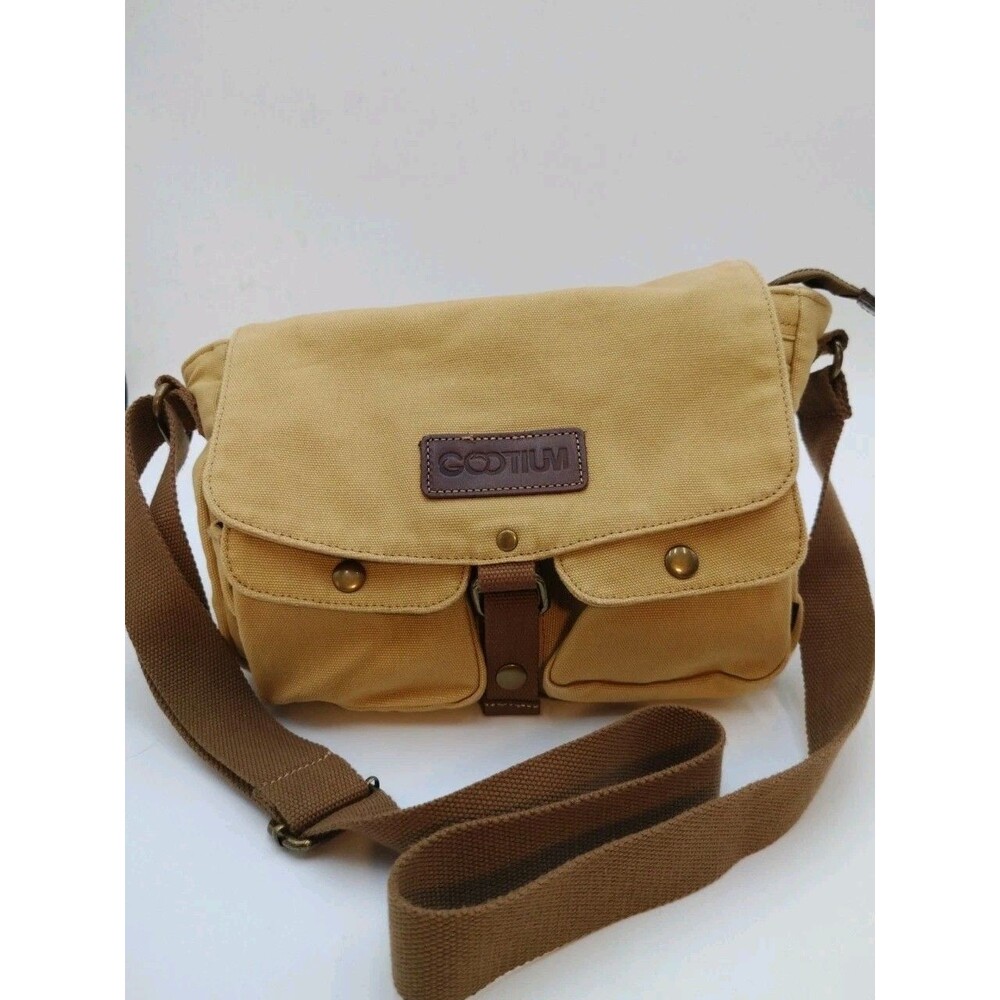 Gootium Canvas Messenger Bag Vintage Crossbody Shoulder Military Bag Adjustable